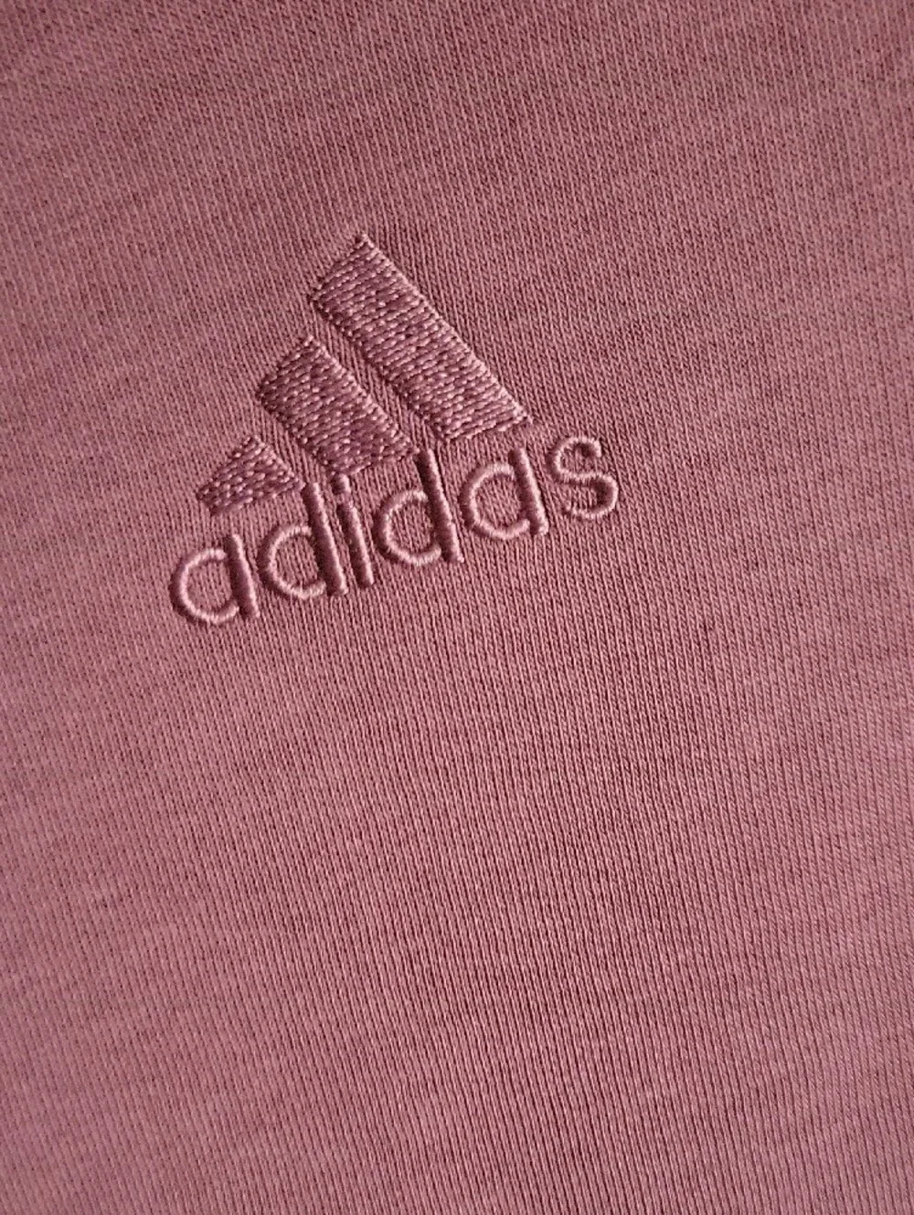 adidas Men's Dusty Rose Hoodie with White Logo